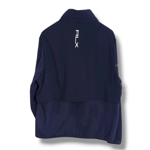 Polo Ralph Lauren RLX Big Pony Full Zip Water Resistant Hooded Rain Jacket L - Picture 8 of 9